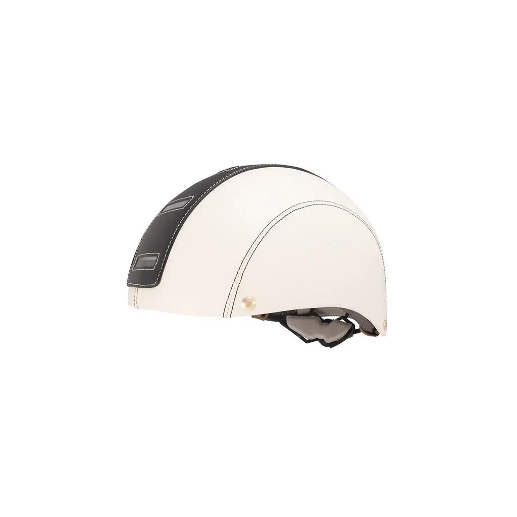 Bike helmet HALO Cream and Liquorice with rear light