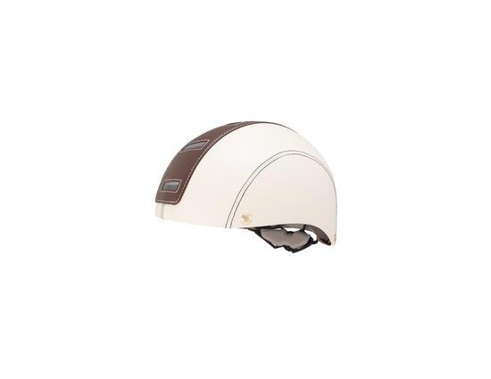 Casco Halo Crema e Liquirizia con luce posteriore