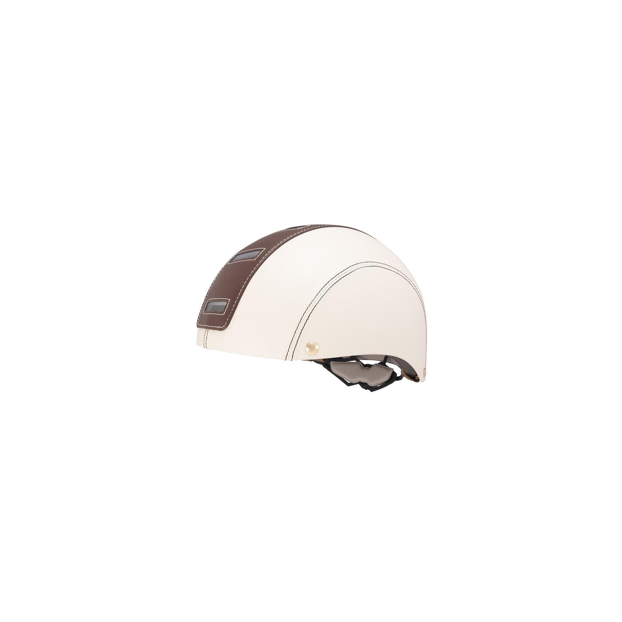 Halo - Casque De Vélo Halo Crème Et Chocolat Avec Lumière Arrière - Casque - Blanc|marron - 42 M/l - Decathlon