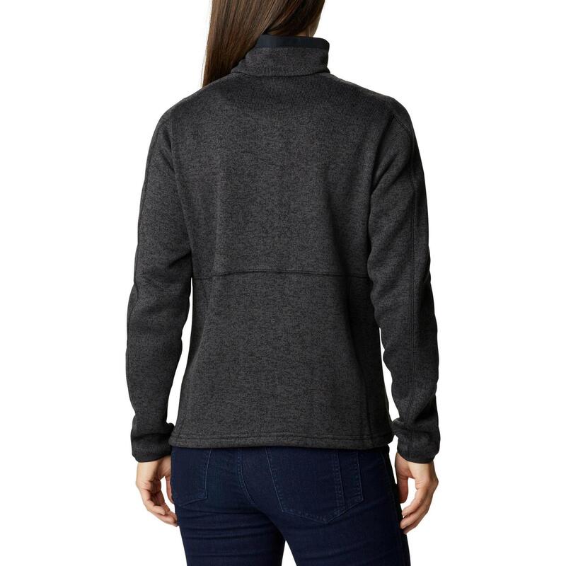 W Sweater Weather Full Zip női polár pulóver - fekete