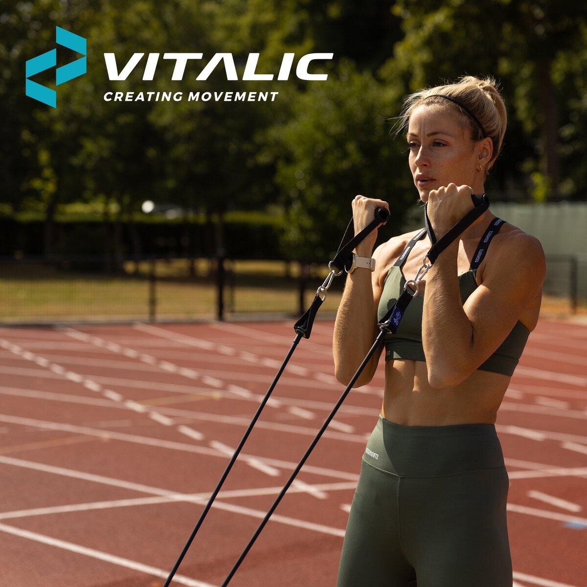 Weerstandsbanden set met Handvatten - Resistance Fitness elastiek - Booty Band 5/7