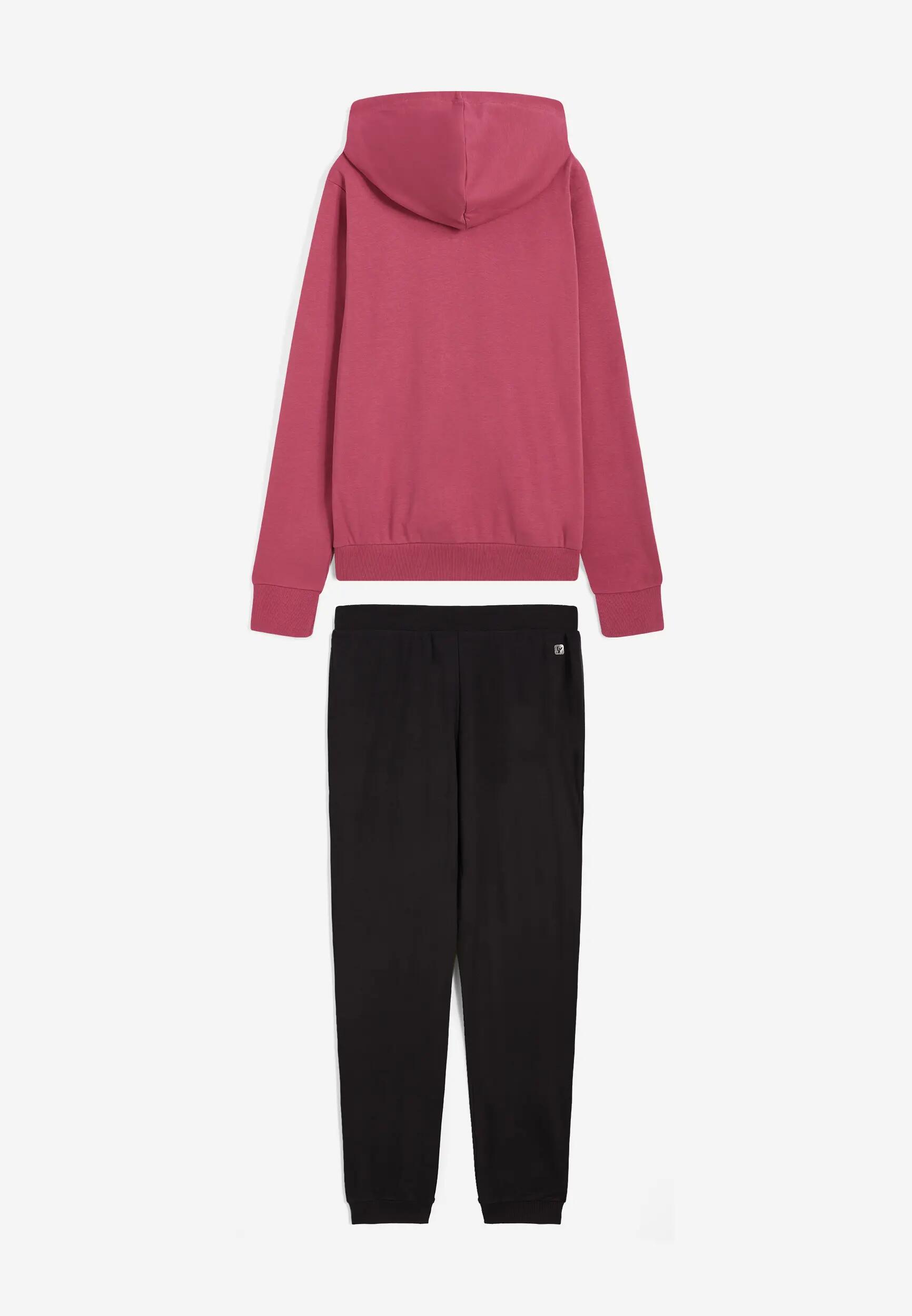 Sportjumpsuit van interlock met sweatshirt met capuchon en ritssluiting 6/8
