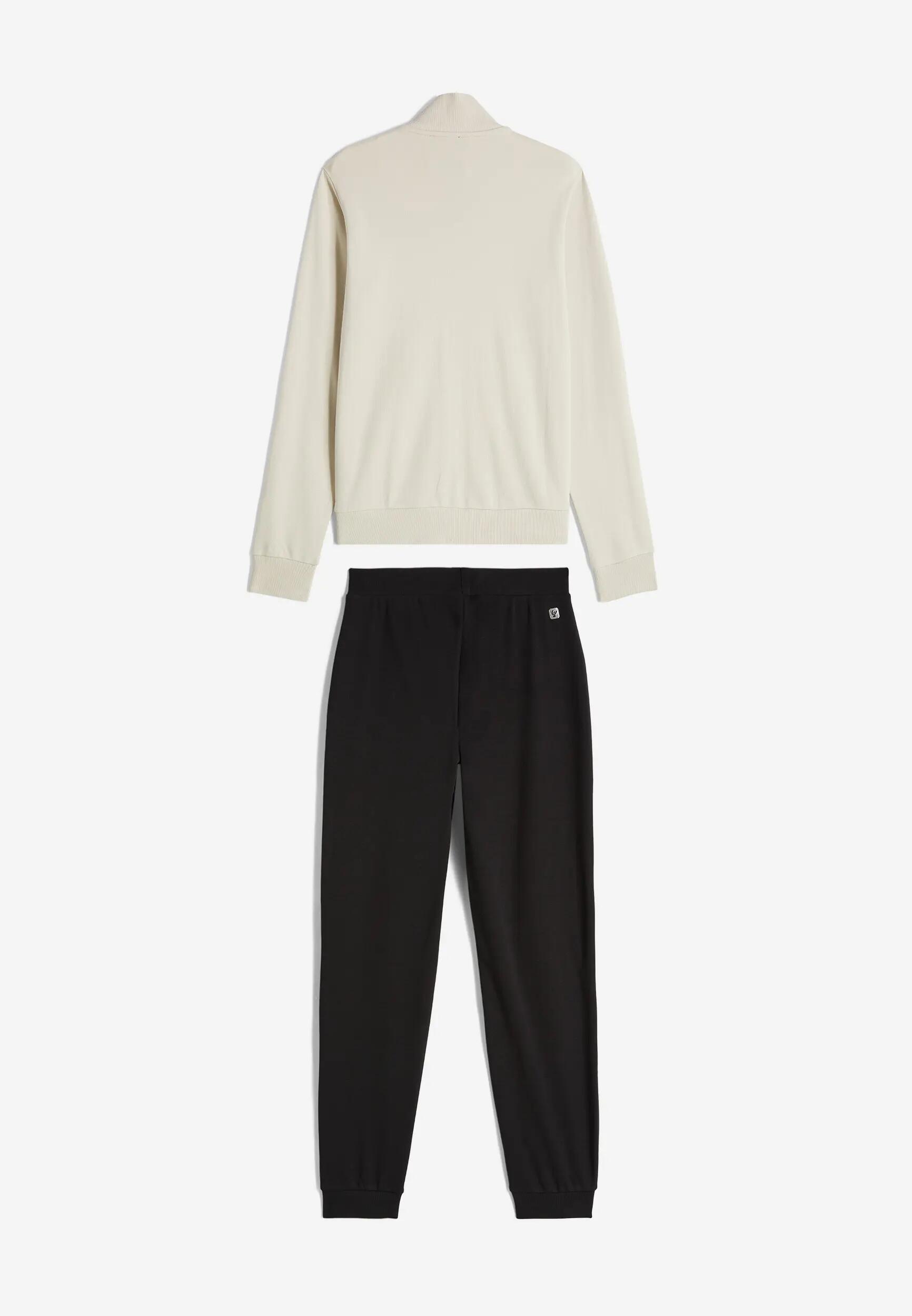 Survêtement en tissu interlock avec sweat-shirt à col montant et fermeture éclai 6/7