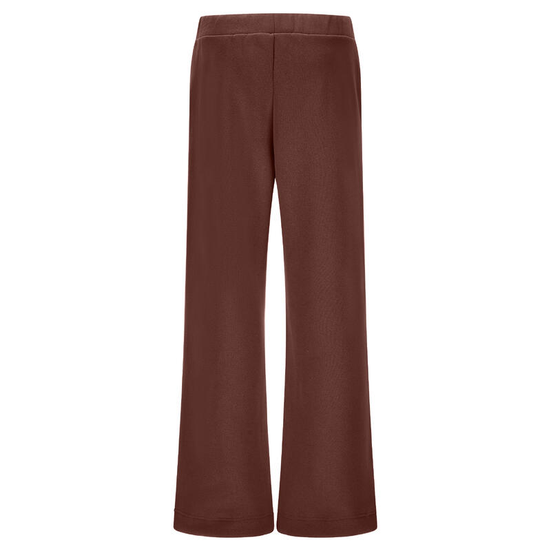 Pantalon palazzo coupe confortable en polaire