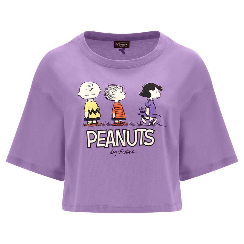 T-shirt corta comfort fit con stampa Peanuts