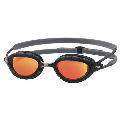 Zoggs predator flex titanium mirrored goggles - blauw