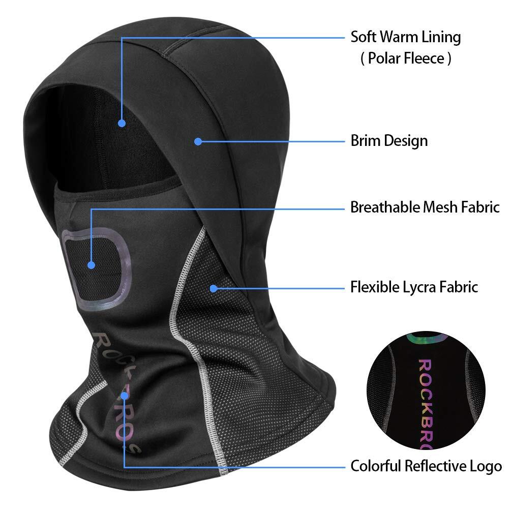 Winter Bivakmuts Balaclava Motorcycle Helm Muts Skimuts Ademend Windproof Zwart 3/7