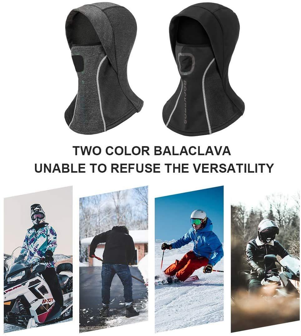 Winter Bivakmuts Balaclava Motorcycle Helm Muts Skimuts Ademend Windproof Zwart 6/7