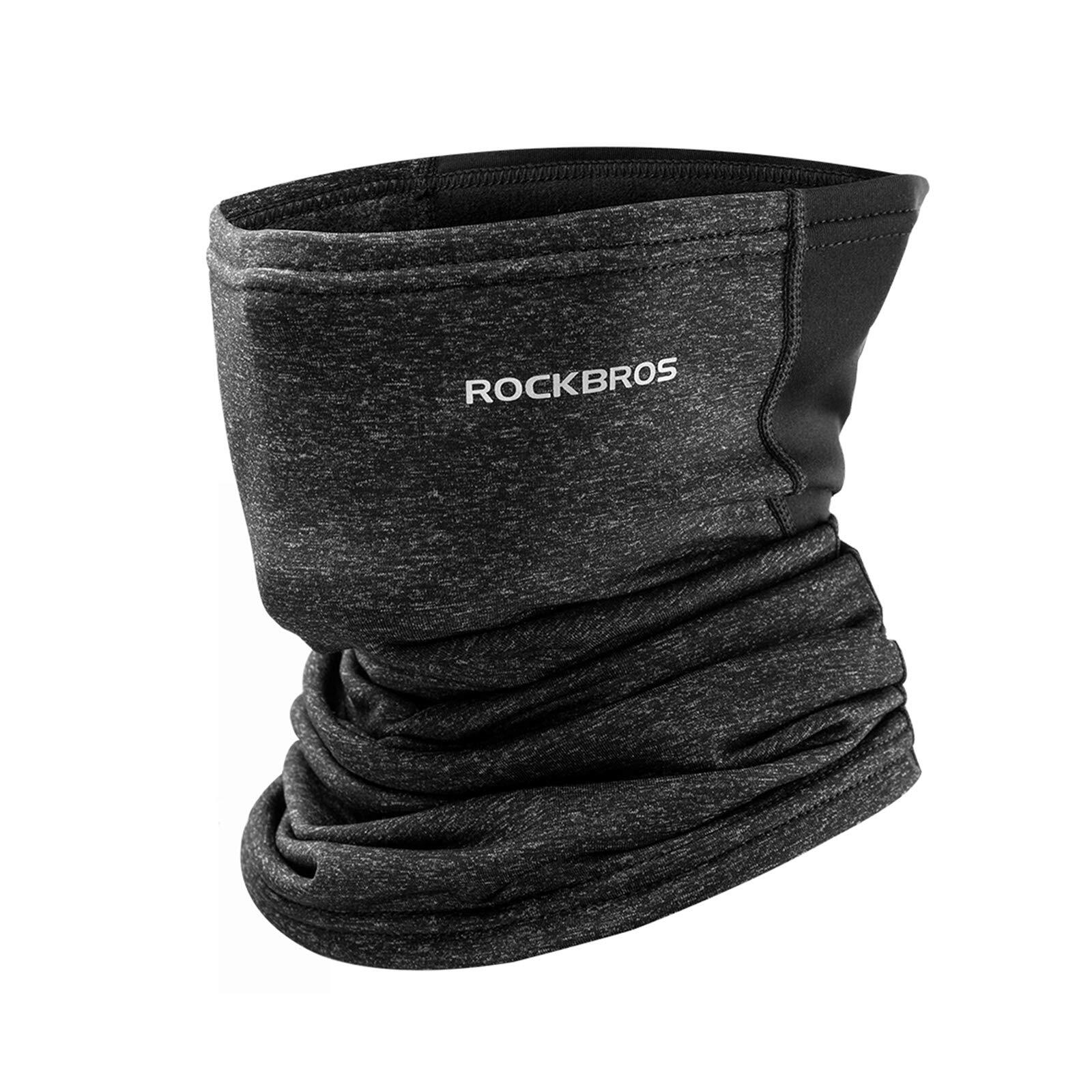 ROCKBROS Multifunctionele Winter Halve Bivakmuts Nekwarmer Winterproof Unisex Donkergrijs