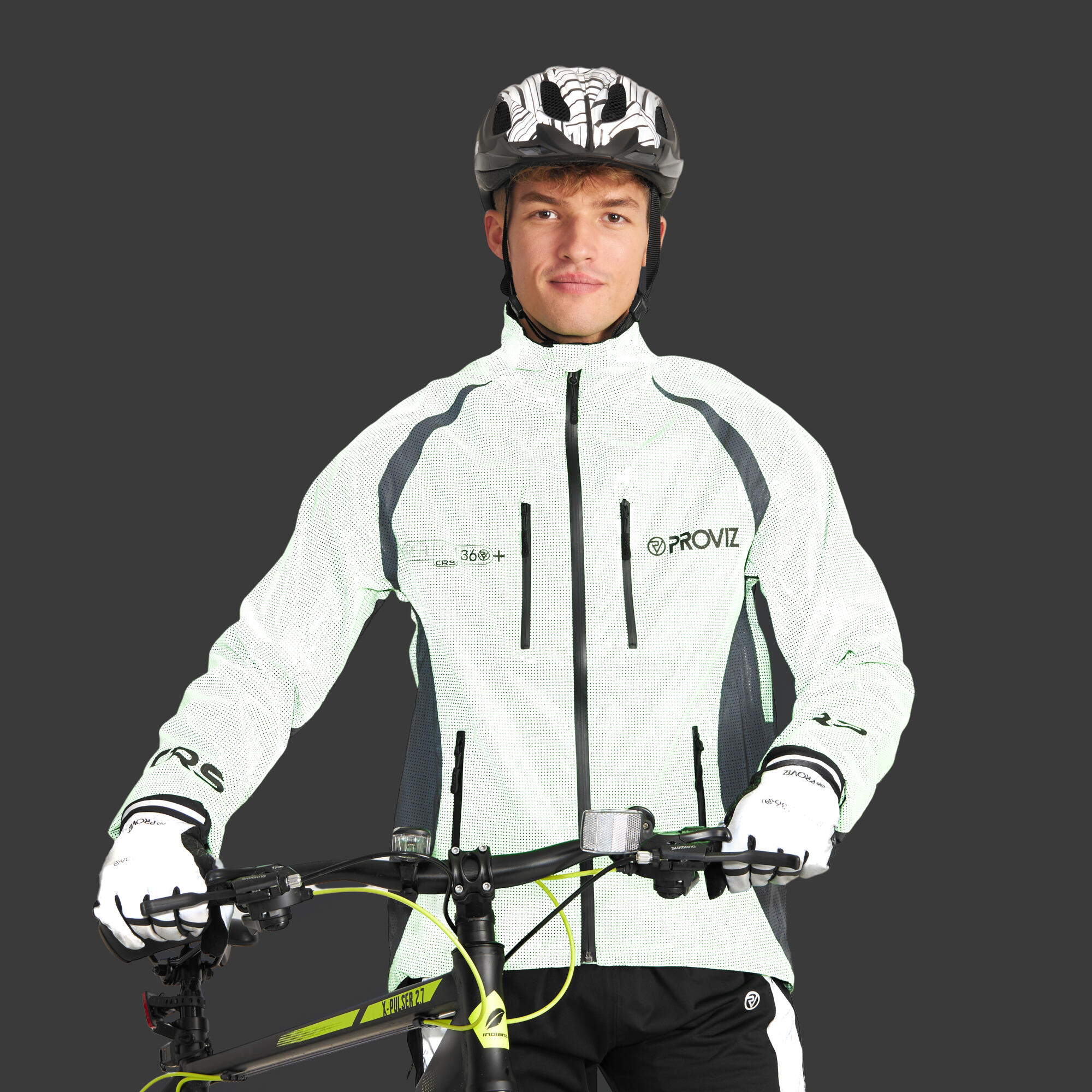 Proviz Men's REFLECT360 CRS Plus Waterproof Reflective Cycling Jacket 7/8