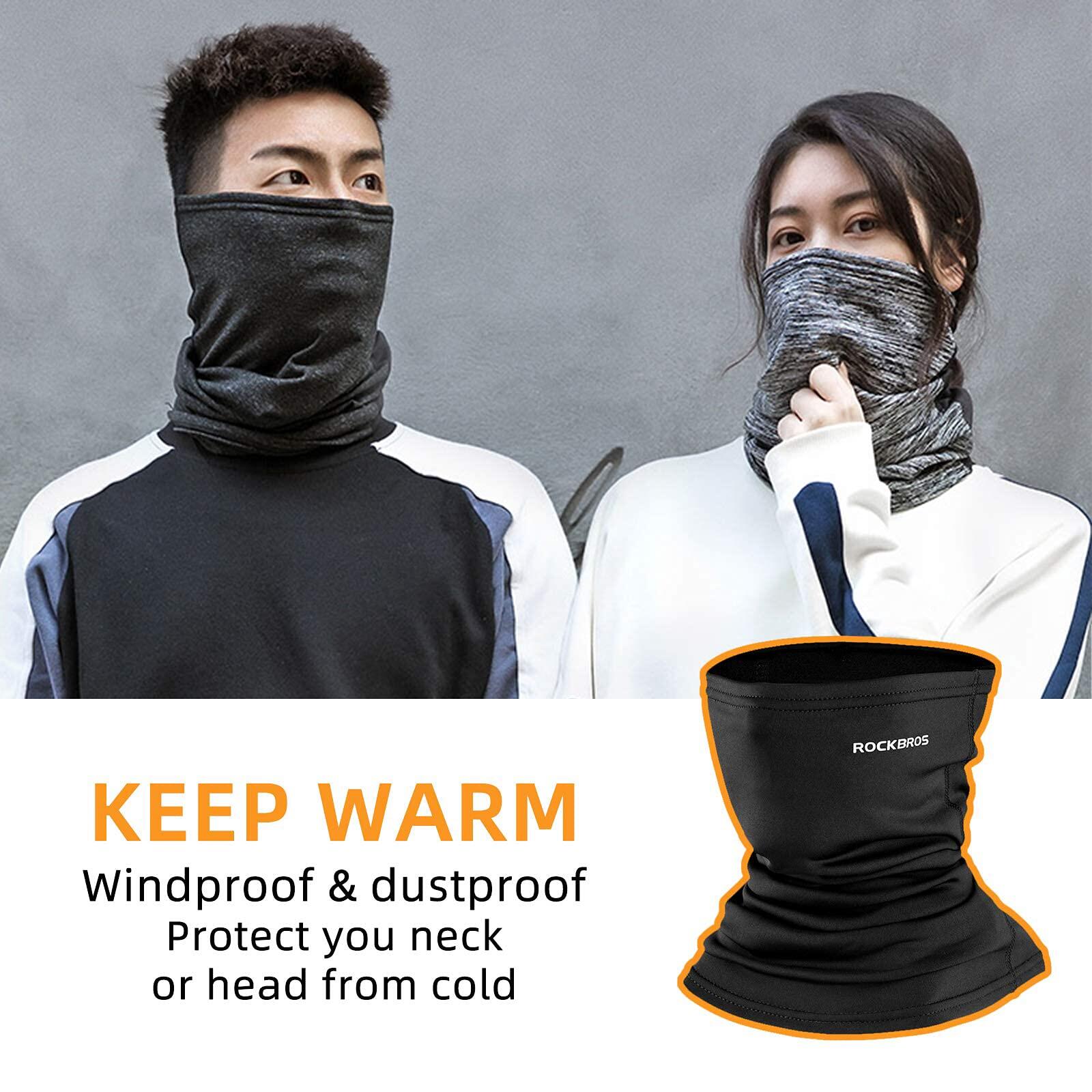 Multifunctionele Winter Halve Bivakmuts Nekwarmer Winterproof Unisex Zwart 2/7