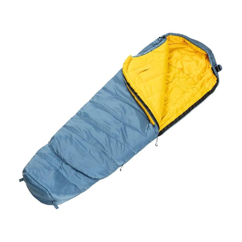 Śpiwór trekkingowy dla dzieci mumia Gjora Junior niebieski, 3°C, 3-4 sezony