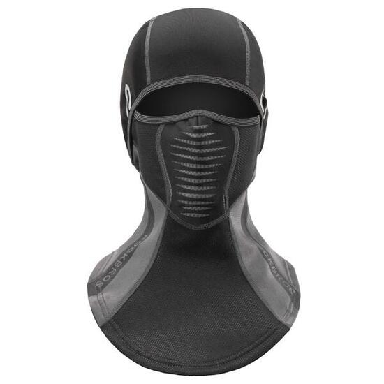 Cagoule d'hiver Cagoule Chaude pour le Ski, le Cyclisme et la Moto Noir Gris