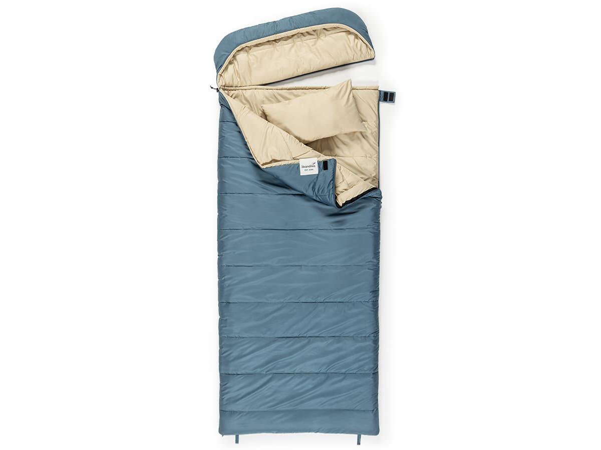 Sac De Couchage Skandika Oppdal – 3 Saisons, Confort 7°C, 230x160 Cm, Capuche Amovible, Lavable, Pour 2 Adultes