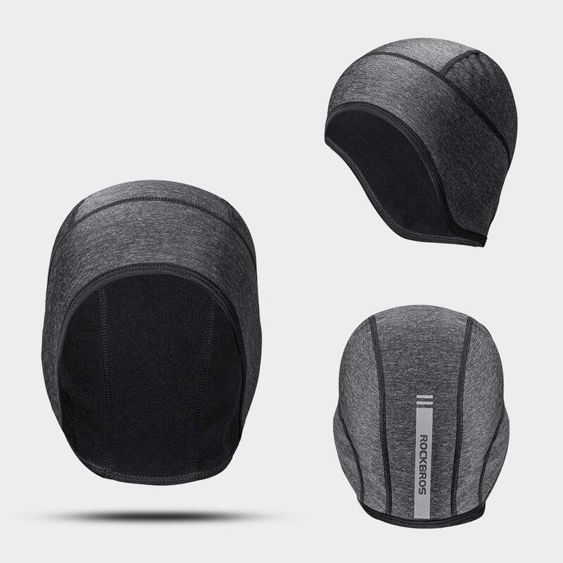 Cyclisme Bonnet Polaire Thermique sous Casque Coupe-Vent avec Couvre-Oreilles