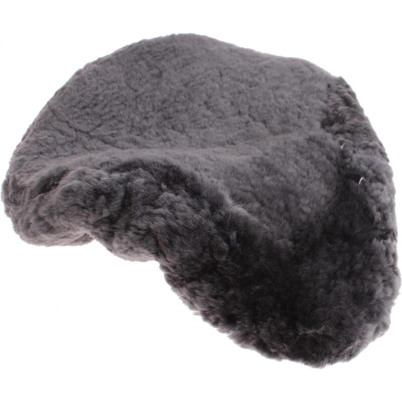 Hulzebos zadeldekje schapenvacht grijs 28 cm
