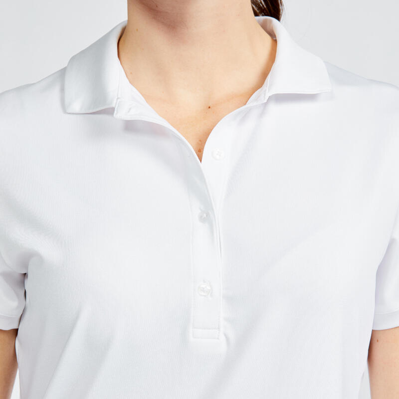 Refurbished - Damen Golf Poloshirt  kurzarm - WW500 weiss - GUT