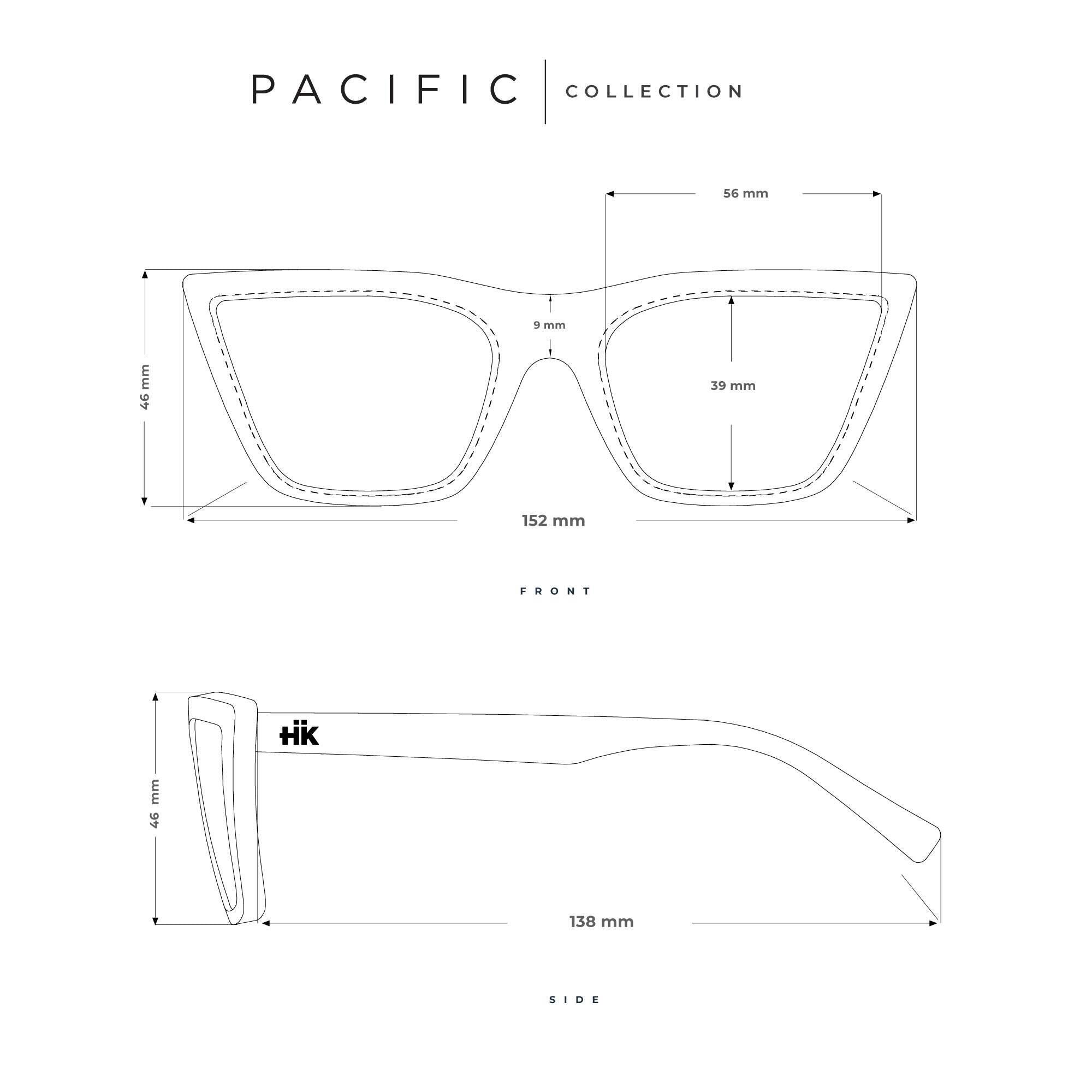 Gafas de Sol Polarizadas Hanukeii Pacific Blanco para 6/6