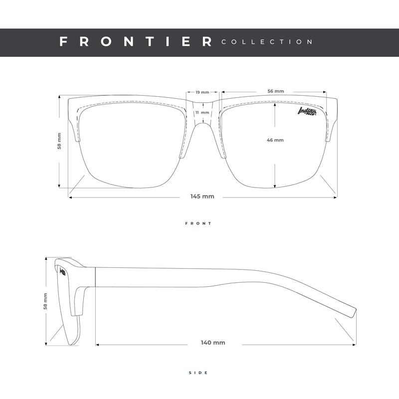 Gafas de Sol Polarizadas The Indian Face Frontier Marron para hombre y