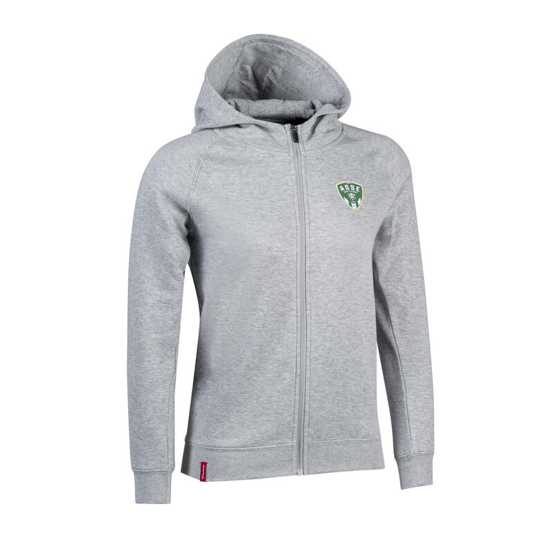 Kinder sweatshirt met rits asse fan groen 2022/23