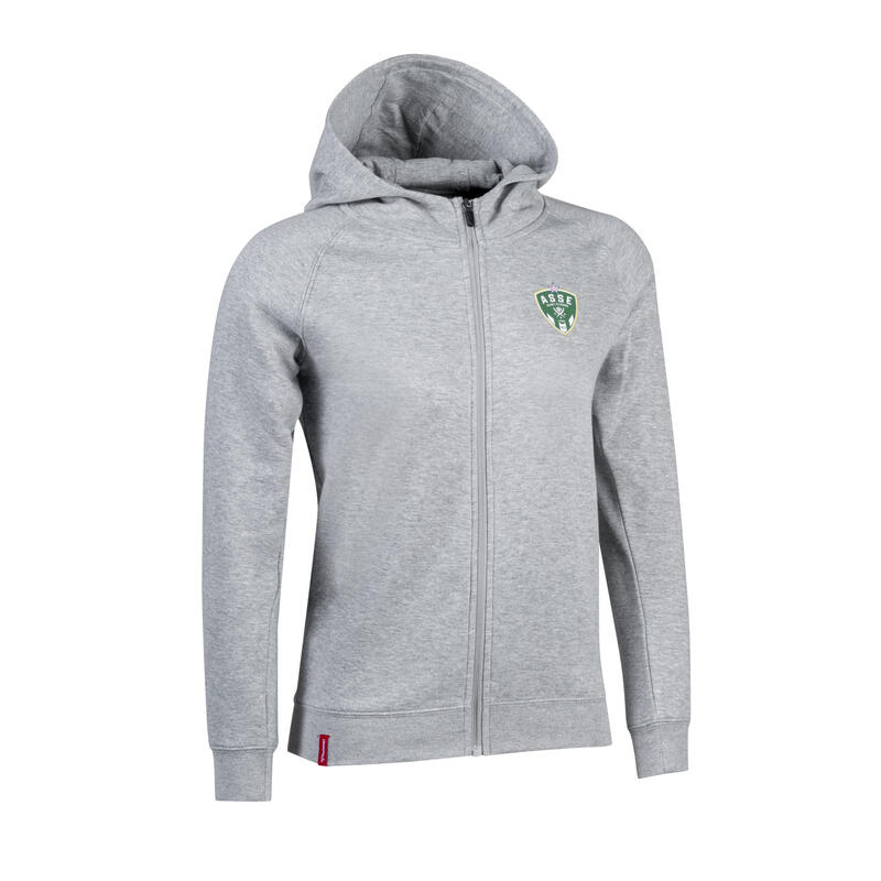 Sweatshirt à capuche zippé enfant ASSE Fan Green 2022/23