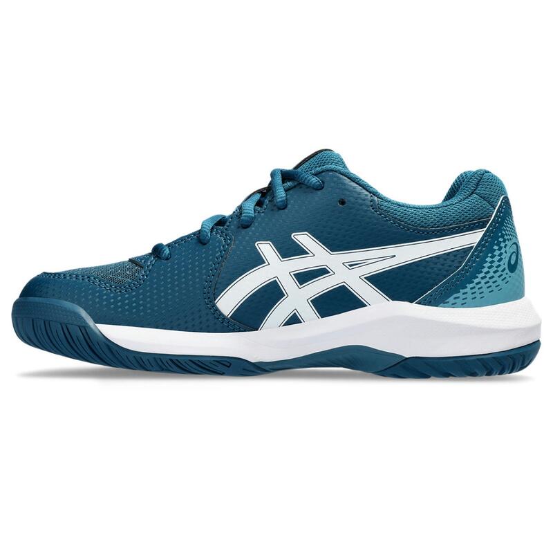 Sapatos para ténis para crianças Asics Gel-dedicate 8 Gs Restful Teal White