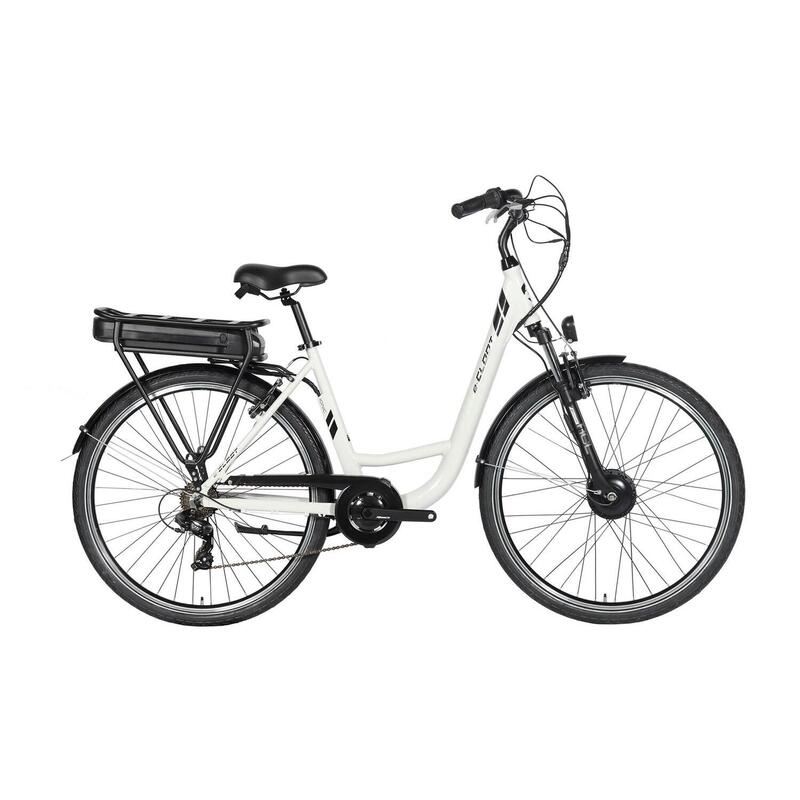 Vélo cargo compact électrique - Familéö 3 vitesses Blanc + accessoires  enfant OKLÖ