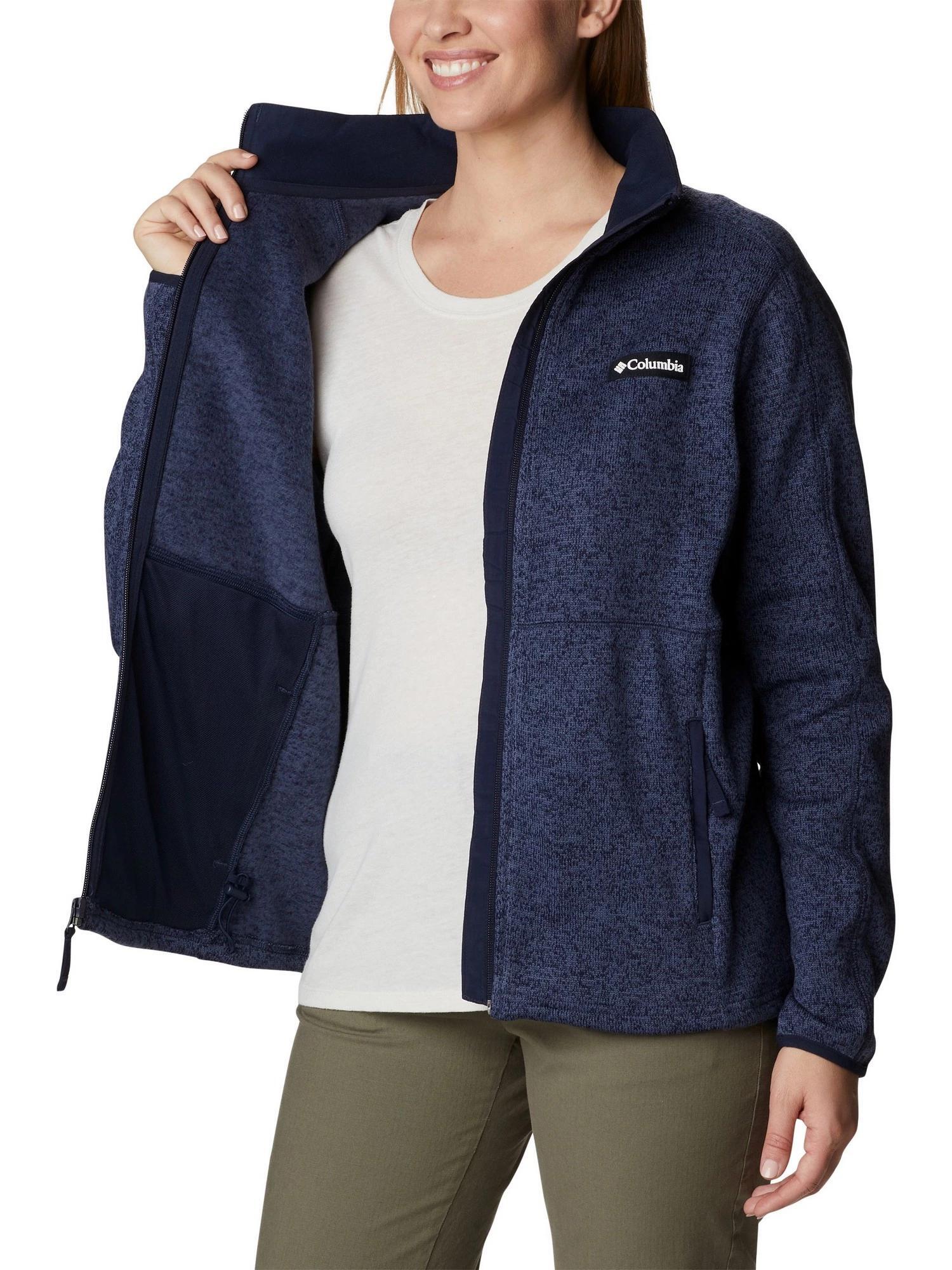 Fleecepullover W Sweater Weather Full Zip Damen - blau 5/7