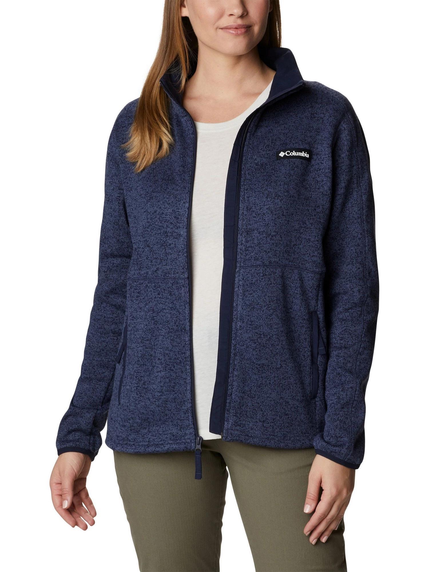 Fleecepullover W Sweater Weather Full Zip Damen - blau 4/7