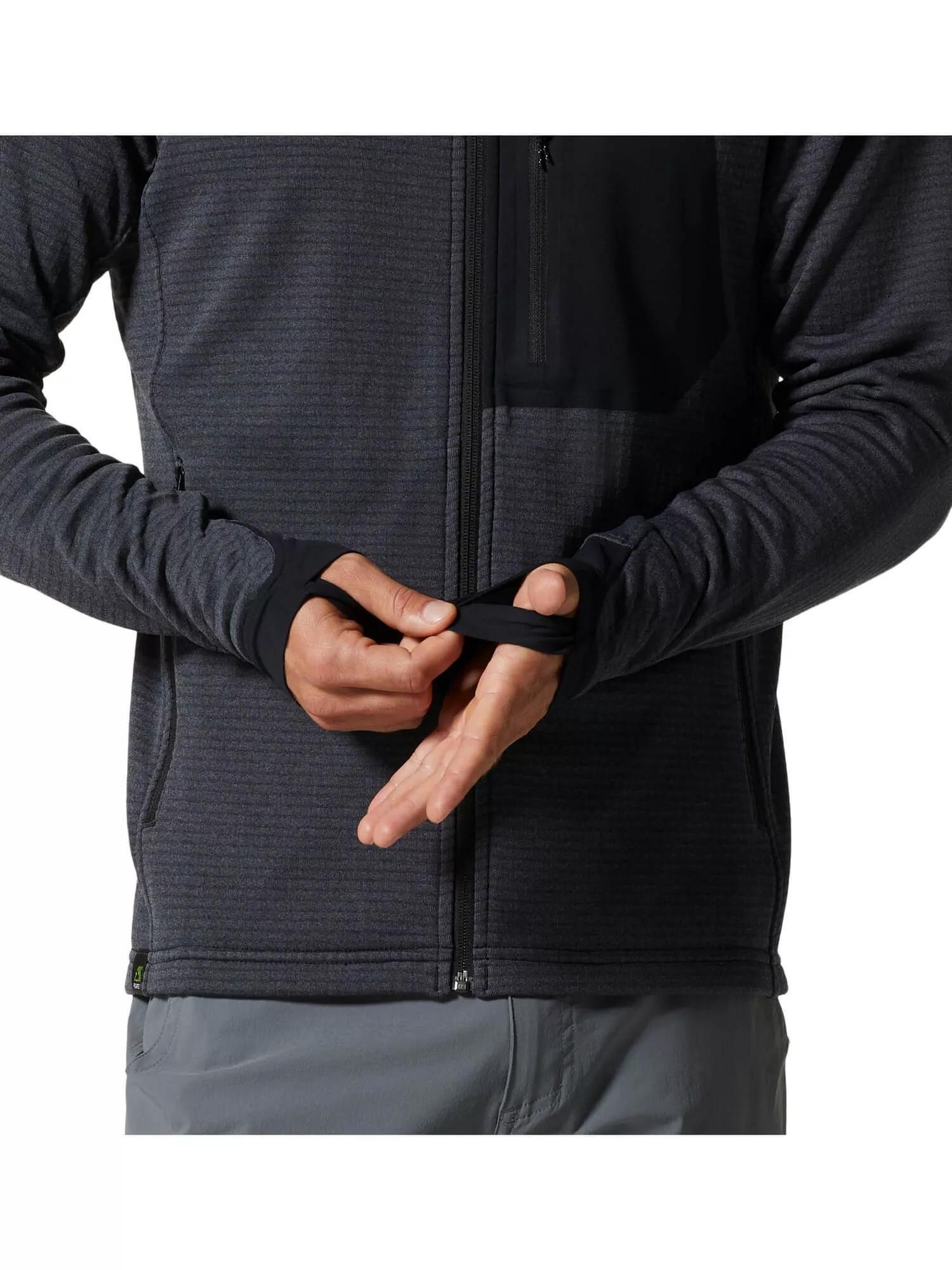 Fleecepullover Polartec Power Grid Full Zip Hoody Herren - blau 5/7