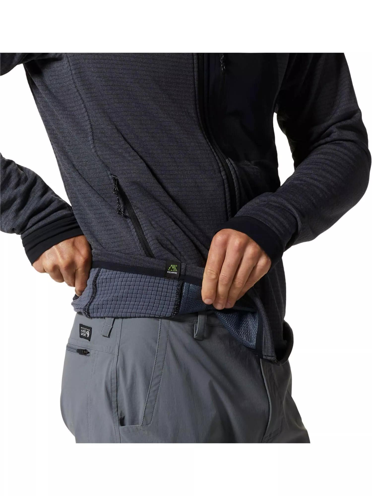 Fleecepullover Polartec Power Grid Full Zip Hoody Herren - blau 6/7