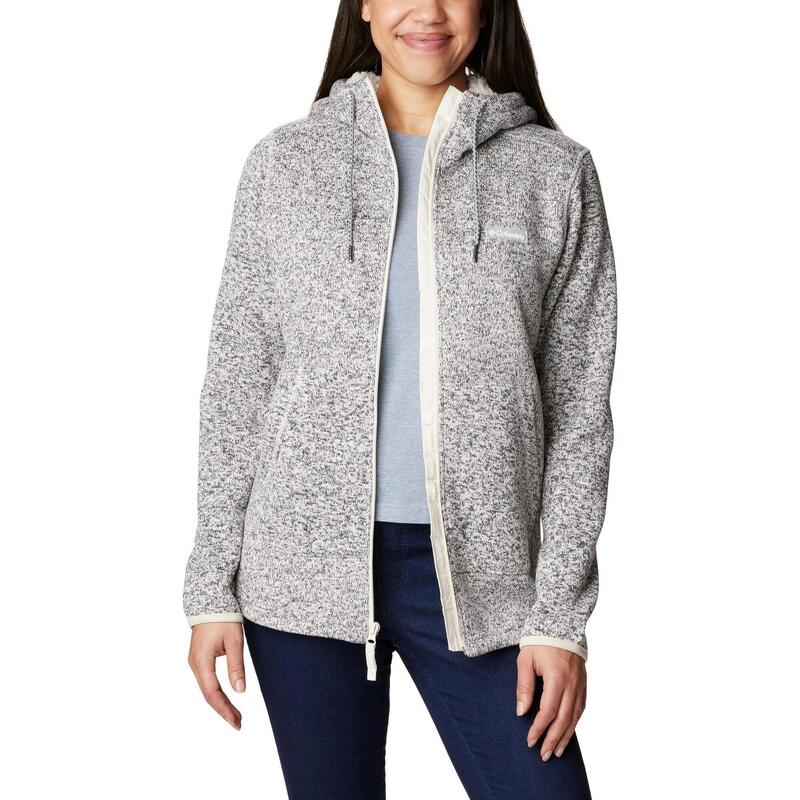 Sweater Weather Sherpa Full Zip női polár pulóver - homok