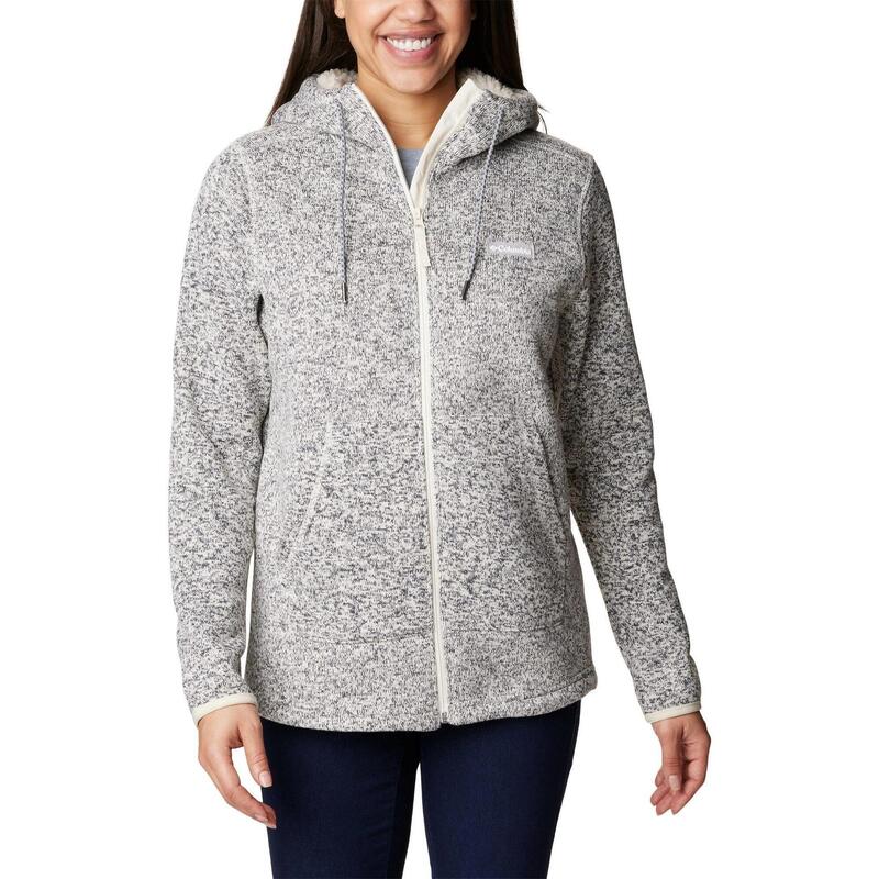 Sweater Weather Sherpa Full Zip női polár pulóver - homok