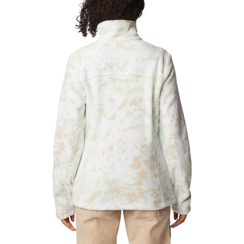 Fleecepullover Fast Trek Printed Jacket Damen - weiß