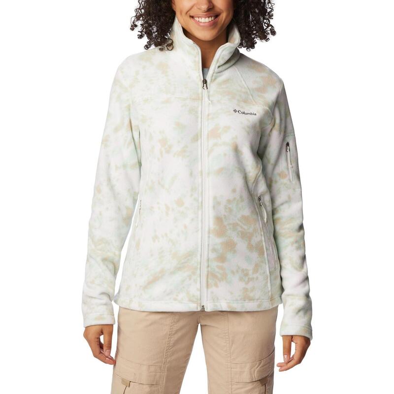 Bluza polarowa Fast Trek Printed Jacket - biała