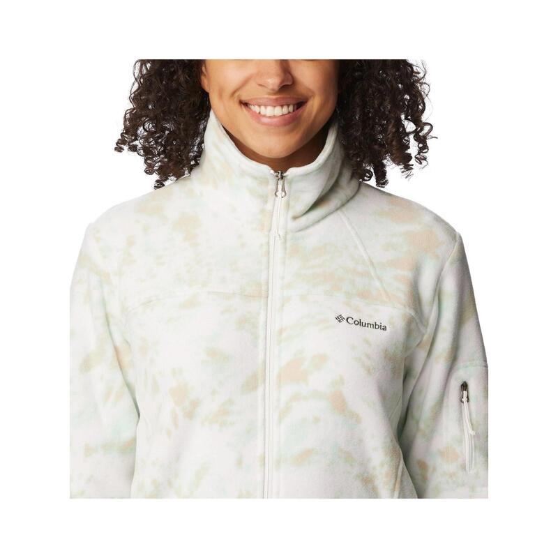 Fleecepullover Fast Trek Printed Jacket Damen - weiß