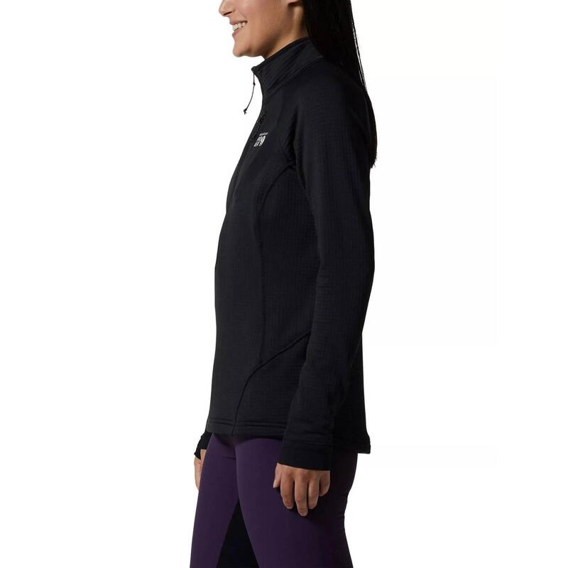 Polartec Power Grid Half Zip Jacket női polár pulóver - fekete
