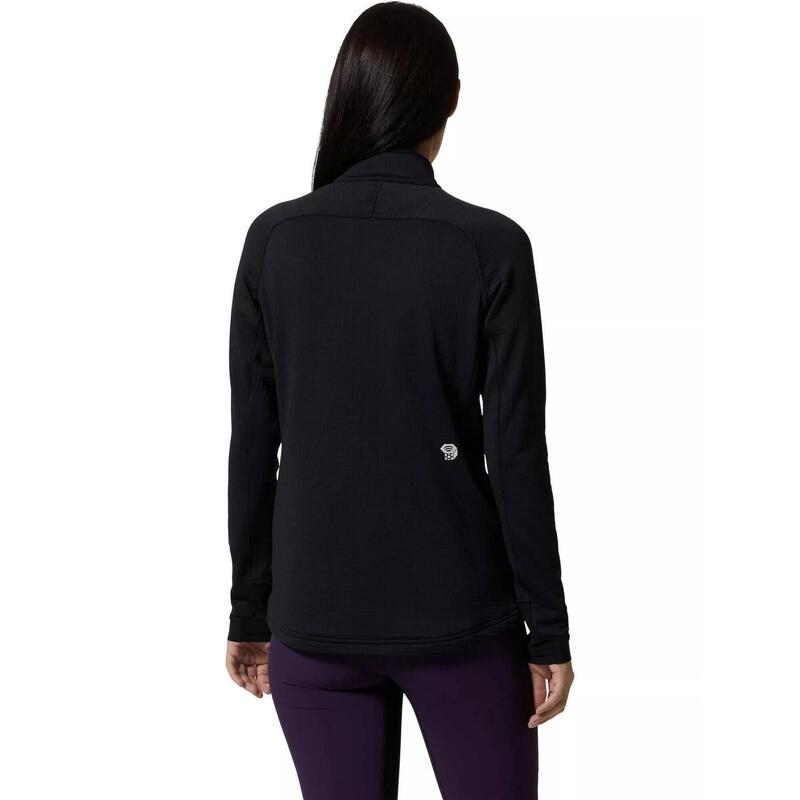 Fleecepullover Polartec Power Grid Half Zip Jacket Damen - Schwarz