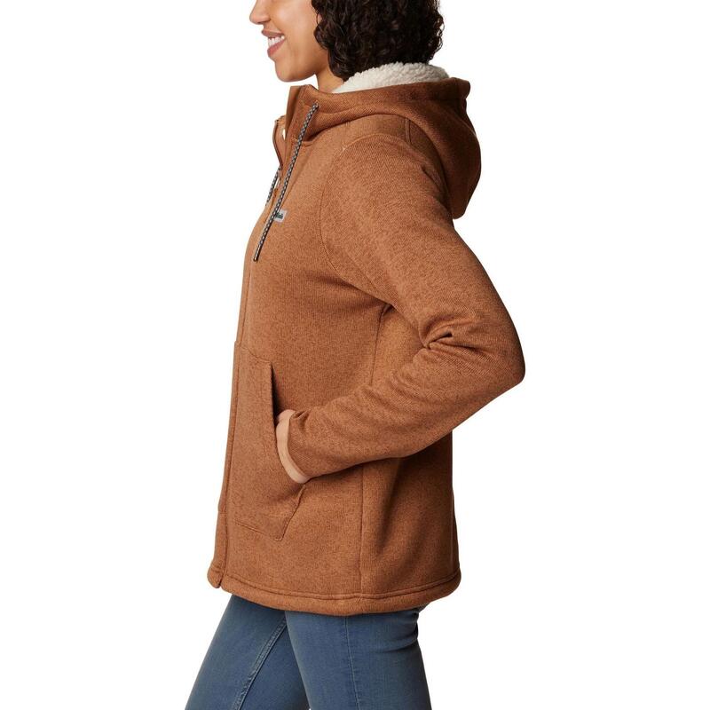 Fleecepullover Sweater Weather Sherpa Full Zip Damen - braun