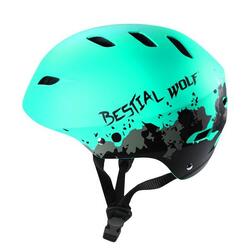 SHELLMINT BESTIAL WOLF UNIVERSELE HELM KLEUR TURQUOISE