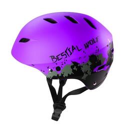 Casque universel unisexe Bestial Wolf Shellviolet Lilas