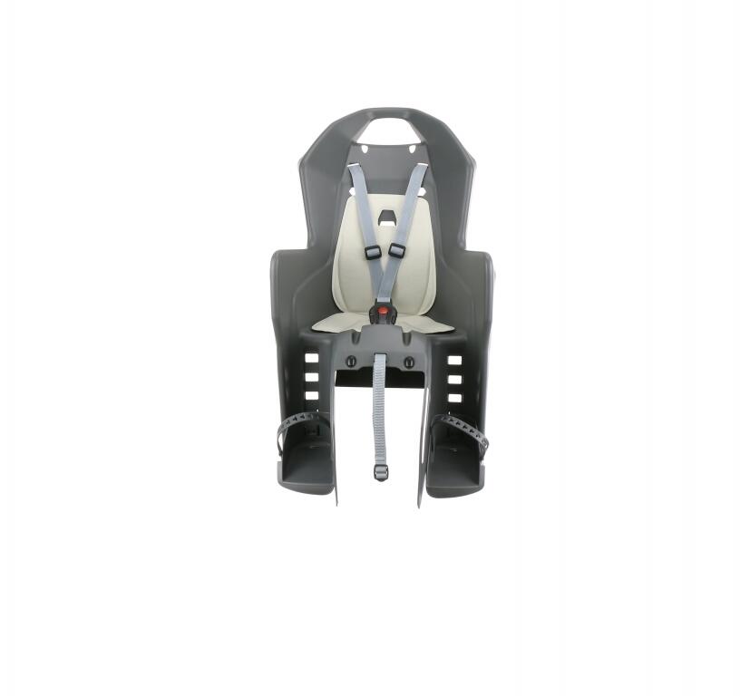 Silla Bicicleta Trasera Ninõ Portaequipajes Koolah Gris Carbón / Crema 2/6