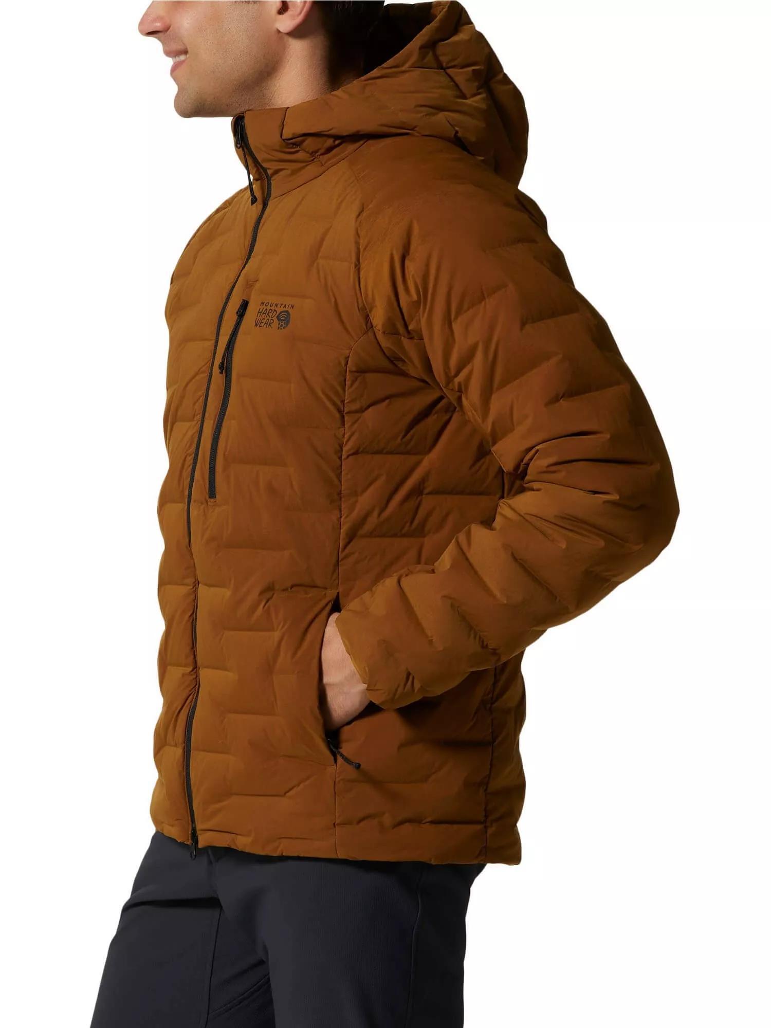 Daunenjacke Stretchdown Hoody Herren - braun 3/5