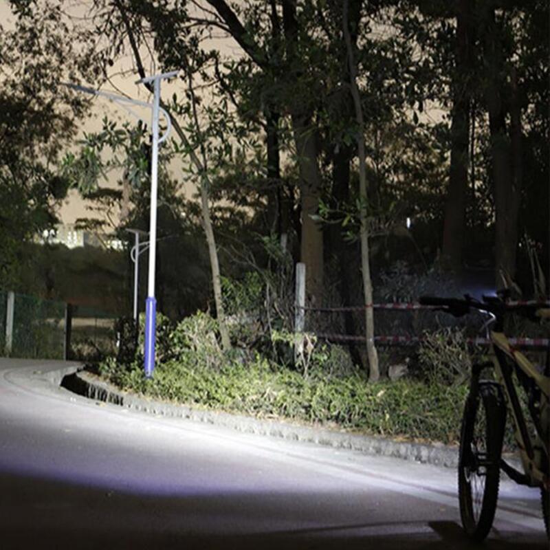 Luz de bicicleta delantera 1200 lúmenes + luz trasera USB