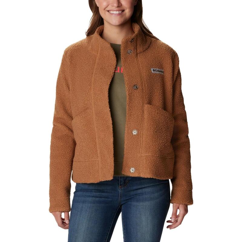 Jacheta de strada Panorama Snap Fleece Jacket - maro femei