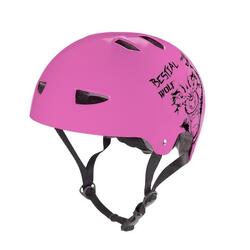 Universele unisex helm Bestial Wolf Skullpinb roze