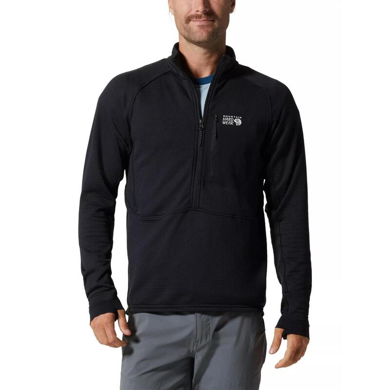 Sweter polarowy Polartec Power Grid Half Zip Jacket - czarny