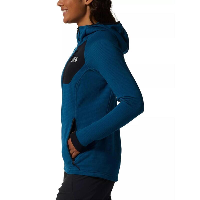 Pulover polar Polartec Power Grid Full Zip Hoody femei