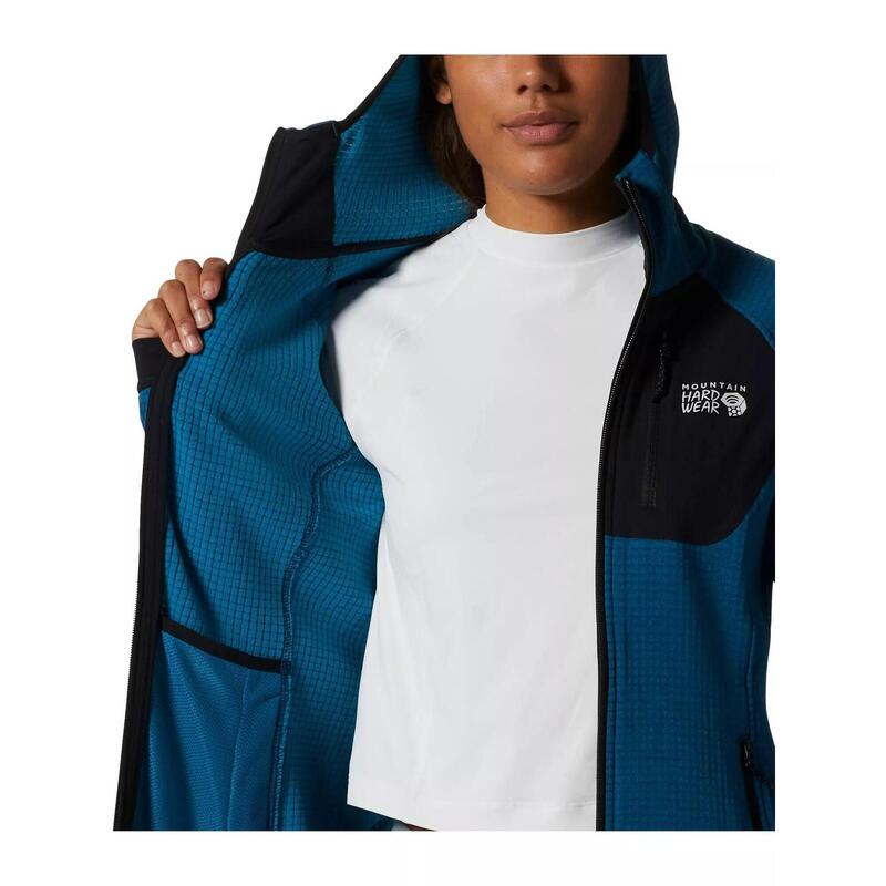 Pulover polar Polartec Power Grid Full Zip Hoody femei