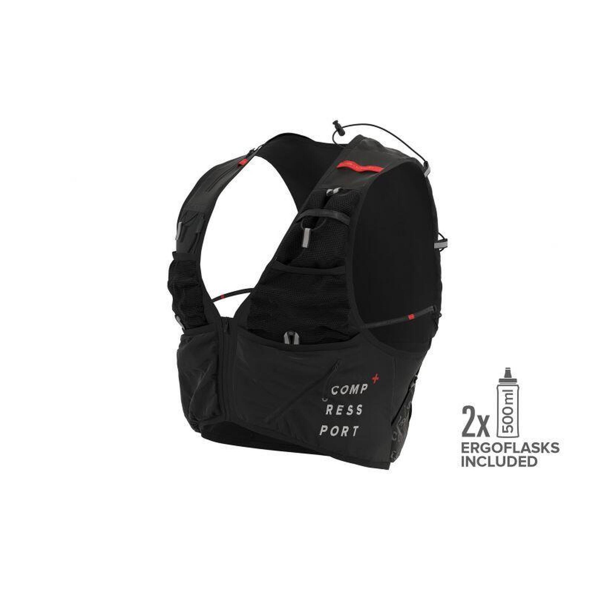 Compressport - Sac À Dos De Trail Running "ultrun S Pack Evo" 15l Compressport - Sac À Dos - Noir|rouge - 40 M - Decathlon